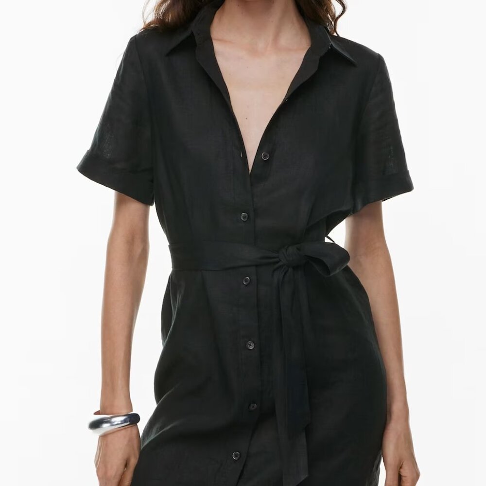 NWT Aritzia Wilfred Eleta Linen Mini Dress 100% Linen